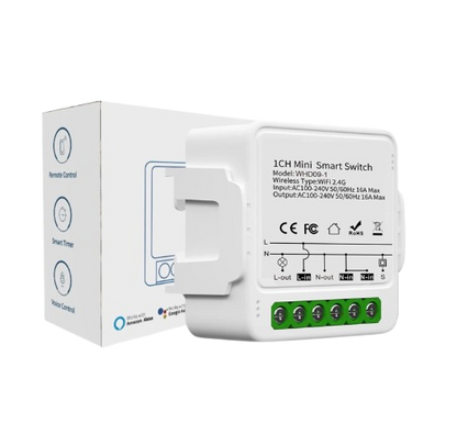 Smart Home WiFi Switch Module – 1CH, 16A High Power Control